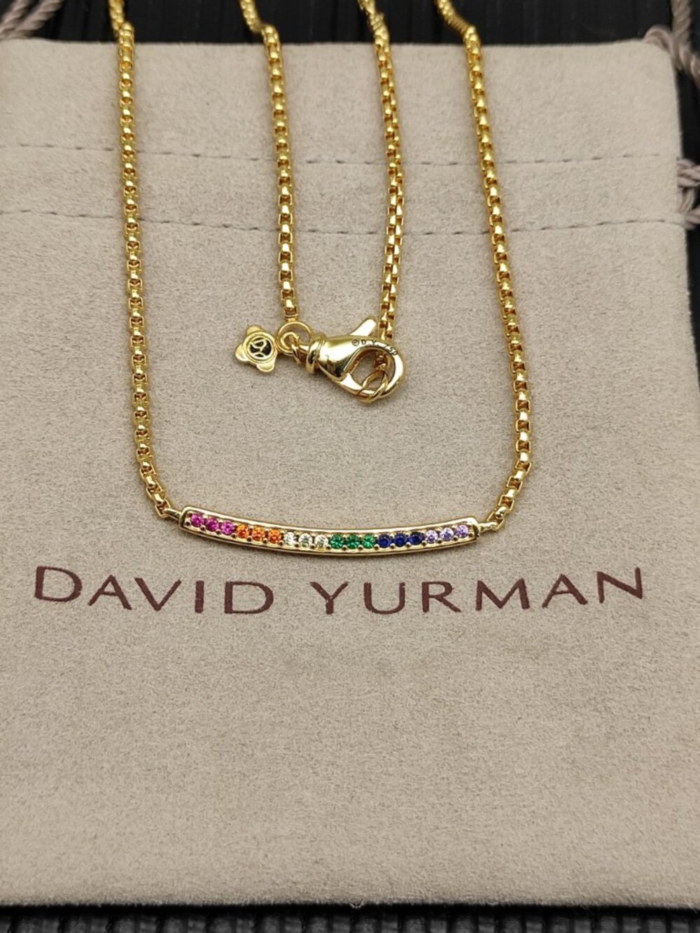 ๐ซ๐ซ๐ซDavid Yurman Colored Diamond Necklace - Picture 1 of 5